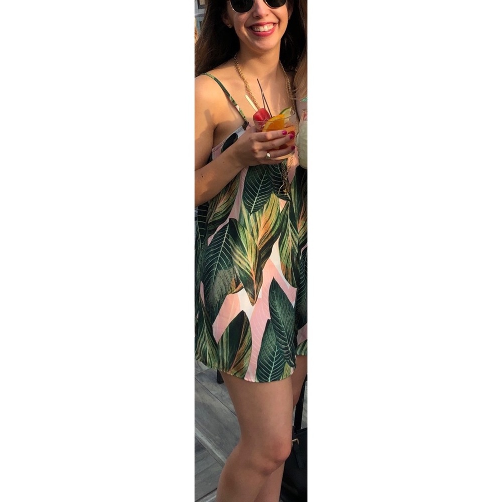 SHOW ME YOUR MUMU Palm Print Rascal Romper Size XS
